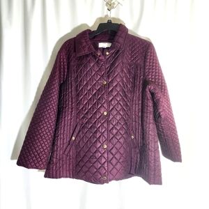 Anne Klein Quilted Hooded Jacket 2X